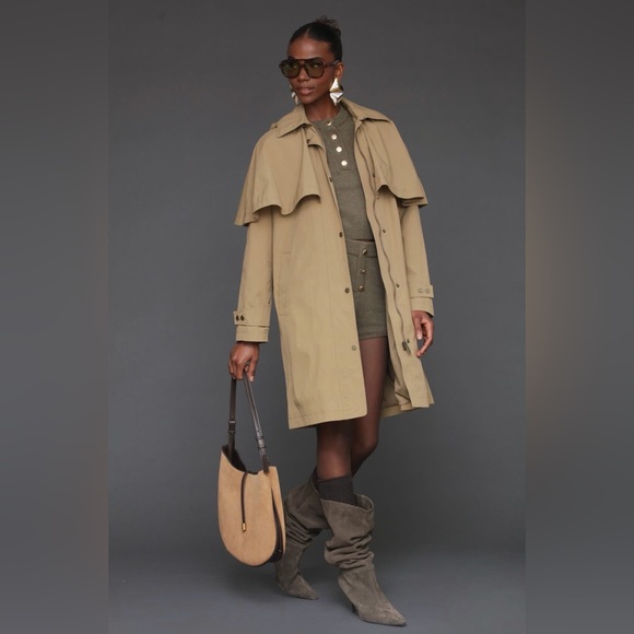 Avec Les Filles hooded cape Raincoat - Picture 7 of 16